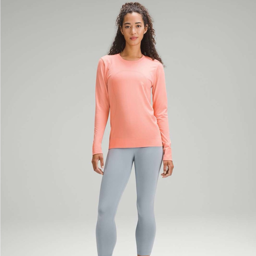 NWT Lululemon Swiftly Relaxed Long-Sleeve Shirt in Sunny Coral Sz 4